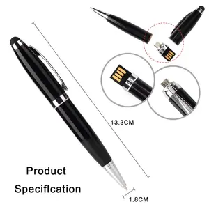 ปากกาโลหะ Usb 2.0 3.0ปากกา,แฟลชไดรฟ์ปากกาโลหะหน่วยความจำแฟลช4Gb 8Gb 16Gb 32Gb