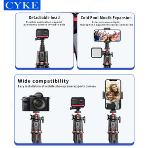 <span class=keywords><strong>Trépied</strong></span> flexible et <span class=keywords><strong>portable</strong></span> CYKE pour appareil photo, mini <span class=keywords><strong>trépied</strong></span> pieuvre pour <span class=keywords><strong>téléphone</strong></span> <span class=keywords><strong>portable</strong></span> avec <span class=keywords><strong>adaptateur</strong></span> de fixation pour <span class=keywords><strong>téléphone</strong></span>, perche à selfie et télécommande - Product Image 5