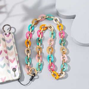 Chaîne <span class=keywords><strong>de</strong></span> téléphone portable, longue chaîne à maillons avec 10 cm, accessoires <span class=keywords><strong>de</strong></span> bijouterie, <span class=keywords><strong>collier</strong></span> acrylique coloré pour filles - Product Image 3