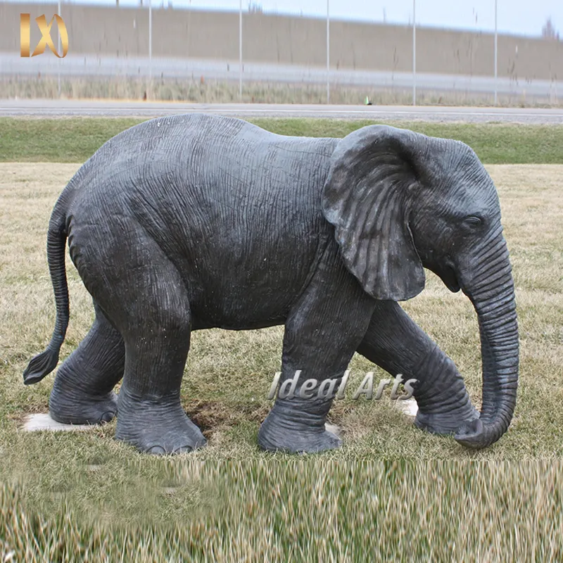 Ideal Arts Antique décoratif jardin éléphant sculpture d'animal en métal à vendre