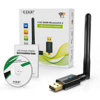 EDUP de alta velocidad de banda Dual Bluetooth4.2 WiFi USB Dongle 600m Bluetooth Wifi adaptador