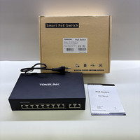 Switch Ethernet PoE Langsung dari Pabrik dengan 8+2 Port 10/100Mbps Switch PoE Tanpa Manajemen