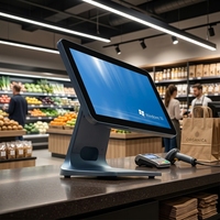 15,6-дюймовая POS-система на Windows с емкостным сенсорным экраном, Wi-Fi 6, Bluetooth 5.2, кассовый терминал для розничной торговли и ресторанов