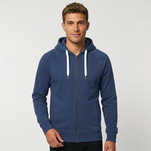 เสื้อฮู้ดซิปผู้ชาย ผลิตจากผ้าคอตตอนผสมสแปนเด็กซ์คุณภาพสูง - Product Image 1