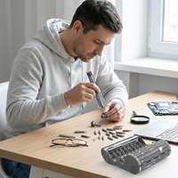 Jeu de tournevis de précision 127 en 1, kit d'outils de réparation magnétique professionnel pour ordinateur, ordinateur portable, boîte, Macbook, console de jeu