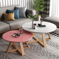 Kleines modernes Sofa Wohnzimmer im nordischen Stil Rundes Luxus-Seiten bett Couch tisch Holz Großhandel