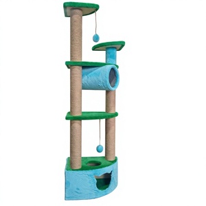 High Quality Amistar City Park Classic Jute Cat Tree with Carton Packaging 4 <b>Levels</b> & Above Eco-Friendly for Cats - Product Image 1