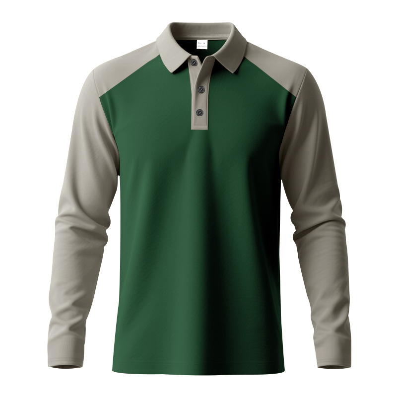 Verde oscuro con mangas caqui