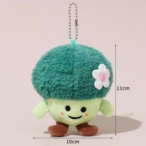CHENXI 2025 Porte-clés de sac à dos en peluche de coton personnalisés, simulation de légumes : Brocoli, Oignons verts, Maïs - Product Image 3