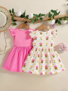 Abiti Casual per Bambine e Neonati, <span class=keywords><strong>Abbigliamento</strong></span> per Bambini, Vestiti per Ragazze, Produzione OEM ODM con Logo Personalizzato, Fabbrica di Foshan - Product Image 2
