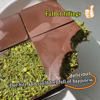 Chocolat Pistache de Dubaï OEM Chocolat Halal Saveur de noisette Chocolat Nourriture végétarienne