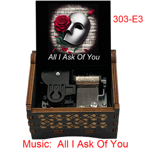 Le Fantôme <span class=keywords><strong>de</strong></span> l'Opéra - Boîte à musique en bois à remonter - Chanson 'All I Ask of You' - Souvenir spécial - Cadeaux <span class=keywords><strong>de</strong></span> <span class=keywords><strong>Noël</strong></span> pour amis - Product Image 2