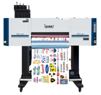 Imprimante DTF UV Locor 60 cm, machine d'impression d'étiquettes de transfert à froid en cristal 3D pour boîte d'emballage cadeau