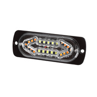 Feux stroboscopiques d'ambulance d'urgence, 16 modes d'éclairage clignotant, 12W, 12V-24V, lampes de signalisation latérales LED pour camionnettes, étanches