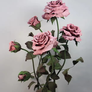 Rosas Gigantes Artificiales de <span class=keywords><strong>EVA</strong></span> Rosa, Decoración para Bodas y Fiestas, Exhibición para Tiendas, Venta Caliente - Product Image 1