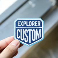 Étiquette thermocollante personnalisée, transfert DTF, broderie, badge en tissu, fournisseur, logo 3D personnalisé, vêtements, patchs brodés thermocollants pour chapeau