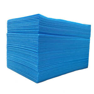 Sábana desechable impermeable 180x200 de tela no tejida engrosada para salón de belleza, 100 unidades, blanca y azul real - Product Image 3