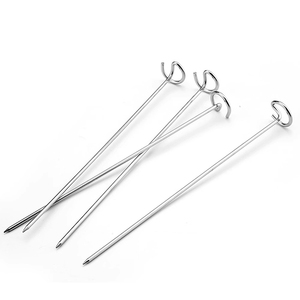 Juego de 4 Brochetas para Barbacoa de Acero Inoxidable 304 <span class=keywords><strong>con</strong></span> 2 Cestas de Rejilla y Herramientas para Filtrar Grasa, Accesorios para Asar al Aire Libre - Product Image 5