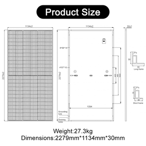 IP68 Bifacial Solar panel 580W 500W Mit Batterie Photovoltaik panel Solar Energy System Großhandels preis Kompatibel - Product Image 3