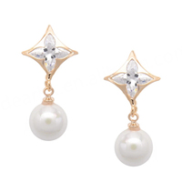Nouvelle conception, ensemble de bijoux mignon en perles d'eau douce blanches rondes de qualité AAAA, pour femmes, en argent sterling 925