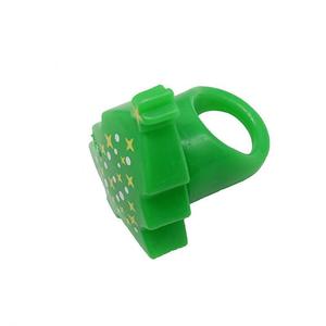 Green <b>Tree</b> Shape Led <b>Lighting</b> Finger Ring Plastic Toy For Kids Christmas Indoor Use - Product Image 1