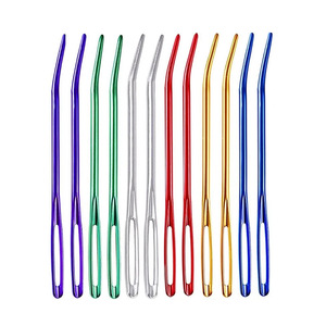 Aiguilles à coudre à la main usage domestique en <span class=keywords><strong>cuir</strong></span> émoussé tricot <span class=keywords><strong>aiguille</strong></span> à tapisserie incurvée <span class=keywords><strong>pour</strong></span> Crochet 2 pièces par sac - Product Image 1