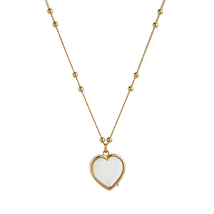 Collar con Colgante Vintage de Corazón en Cobre Chapado en Oro con Cadena de Cuerda, Diseño de Caja DIY, Estilo de Lujo Ligero para Mujeres y Unisex - Product Image 6