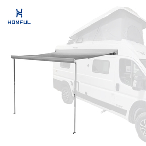 Homful Motorhome Cassette mái hiên nhiệm vụ nặng nề 460g bạt PVC <span class=keywords><strong>Caravan</strong></span> RV mái hiên - Product Image 1