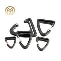 Yimei 20/25/32mm/38mm/51mm Ensemble de boucles à ressort triangulaires classiques et durables en plastique de sécurité pour ceintures et accessoires de sacs