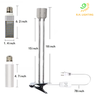 Lampe de culture Joystar à double tête col de cygne, ampoules LED interchangeables, approuvée FCC CE, tri-spectre, avec fonction de cycle intelligent et de synchronisation pour la floraison