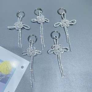 Crystal Key <b>Chains</b> Handmade Artificial Leather Pendant With Synthetic Crystals Portable DIY Jewelry Accessories - Product Image 3