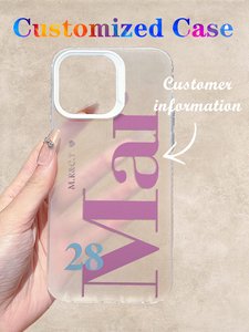 เคสโทร<span class=keywords><strong>ศัพท์</strong></span>แบบใสพิมพ์ลายตามสั่ง ฉลองครบรอบความรัก พร้อมชื่อและวันที่ 1 ชิ้น  วัสดุ TPU สำหรับรุ่น 17/16/15/14 13 12 Pro Max  งานพิมพ์ UV - Product Image 5