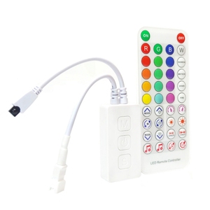 Ws2812 ws2811 ws2812b הוביל בקר sp611e מוסיקה שן כחול אפליקציה + ir 38 מפתחות שלט רחוק מובנה 5v-24v - Product Image 3