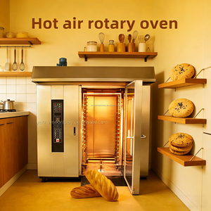 Four rotatif industriel pour boulangerie, four à pain rotatif pour la vente en boulangerie, 16, 64, 32 plateaux, électrique, diesel, gaz, four rotatif pour boulangerie - Product Image 2