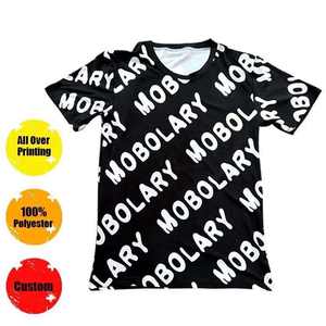 T-shirts en polyester à séchage rapide avec impression graphique personnalisée par sublimation intégrale pour hommes, avec logo vierge unisexe – Grande Vente - Product Image 3