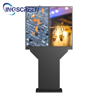 Écran tactile numérique extérieur INGSCREEN, indice d'étanchéité IP66, résistant à la poussière, 3000 nits, lisible en plein soleil, animation