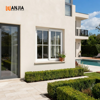 Ventanas Interiores Panorámicas de Vidrio Templado con Diseño de Rejilla, Ventanas Corredizas de UPVC Insonorizadas para Sala de Estar