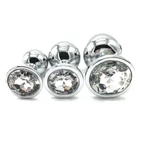 Wholesale 1pcs or 3pcs 1set Good Feedback Sex Toys Adult Vibrating Butt Plug With Crystal Jewelry Anal Sex Toys