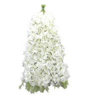 Rangkaian Bunga Wisteria Buatan untuk Dinding, Indoor & Outdoor, Bunga Sutra Padat, untuk Wisuda, Halloween, Hari Valentine, Hari Ayah