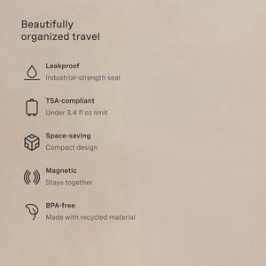 Boîte de recharge magnétique pour soins de la peau de voyage, nouveau produit transfrontalier, boîte à compartiments magnétique pour soins de la peau de voyage, lot de 3 capsules - Product Image 4