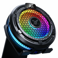 Refroidisseur de téléphone portable F47 avec écran numérique, lumière RGB, dissipation de chaleur pour smartphone, support de bureau