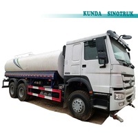 Sinotruk howo 6x4 371HP 20000 25000 30000L מים תרסיס bowser מכלית ממטרה טנק משאית למכירה