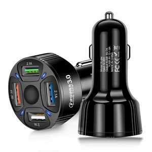 Chargeur de voiture rapide <span class=keywords><strong>4</strong></span> ports USB Adaptateur de protection OTP avec puissance de sortie 40W pour iPhone 15/14/12/13 <span class=keywords><strong>iPad</strong></span> pour Samsung pour Galaxy - Product Image 4