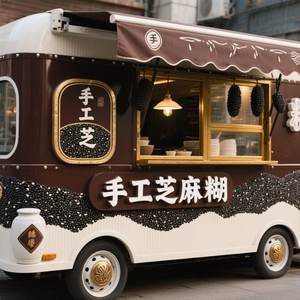 Chariot à desserts électrique de qualité supérieure de Jiangnan Unité de pâtisserie mobile avec système de moules à cavités multiples Boulanger à gâteaux traditionnel en fleurs de prunier - Product Image 6