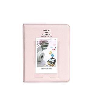 ミニ 3インチ レザー PVC カバー フォトアルバム 64ポケット ロゴ印刷 カスタマイズ可能 結婚式 Instax写真 & カードチケット用 - Product Image 2