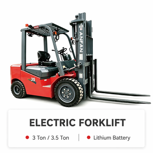 Chariot élévateur contrepoids compact 3 tonnes à batterie, pneus pleins, faible bruit, pour entrepôt, fabrication chinoise, best-seller, vente en gros - Product Image 3