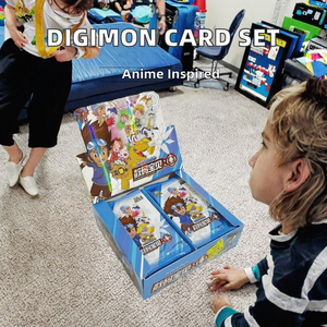 Deluxe <span class=keywords><strong>Digimon</strong></span> Anime Bronzage Cartes À Jouer Collection Japonaise Loisirs Périphérique Enfants Jouets Cadeau De Noël Fabriqué À Partir De PaperAnime - Product Image 3