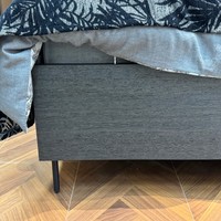 Ensemble de lit king size VONLIVA en bois massif et cuir, design confortable, meubles de chambre à coucher de luxe, garantie de 10 ans