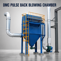 Filtre à sacs à jet pulsé DMC48 avec contrôle PLC pour le nettoyage des centrales à béton