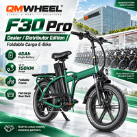 Vélo électrique pliable QMWHEEL F30 Pro, entrepôt UK, 20 pouces, 250W 48V 45Ah, longue autonomie, vente en gros